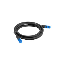 LANBERG PATCHCORD S/FTP CAT.6A 2M ČERNÝ LSZH