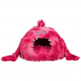 Kukaň MONSTER, 46 x 33 x 46 cm, dlhý plyš, ružovo červená - LIMITOVANÁ PONUKA