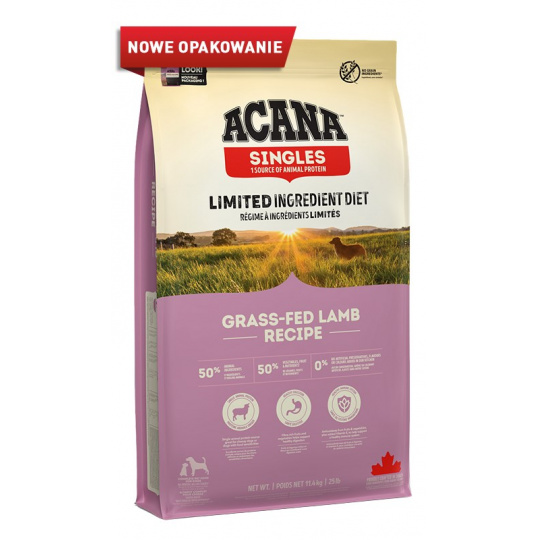 ACANA Singles Grass-Fed Lamb - suché krmivo pro psy - 11,4kg