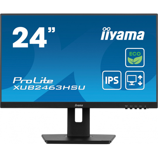 iiyama ProLite XUB2463HSU-B1 počítačový monitor 61 cm (24") 1920 x 1080 px Full HD LED Černá