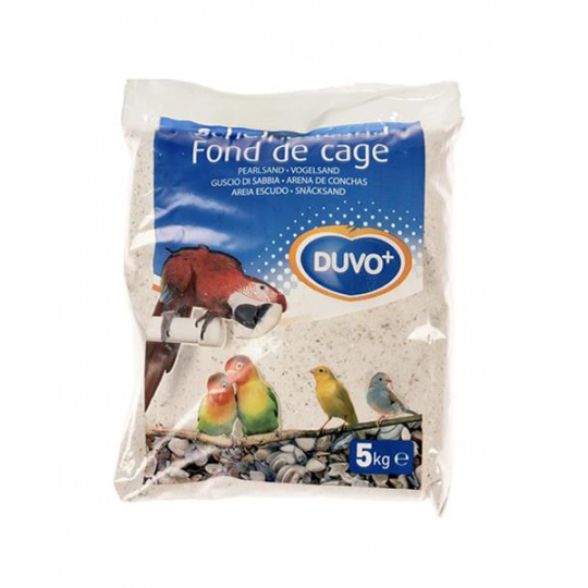 Piesok DUVO+ pre vtáky, biely z drvených mušlí s anízom 5 kg Piesok DUVO+ pre vtáky, biely z drvených mušlí s anízom 5 kg