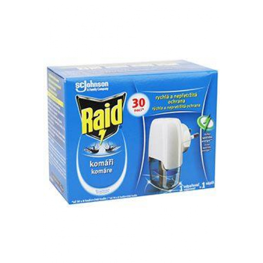 Raid elektr.odpar. proti komárom+tek.náplň 30nocí,21ml