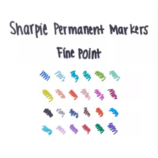 Sharpie Fine Point permanentní značkovač Jemný hrot Červená
