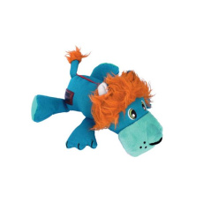 Hračka Kong Dog Cozie Ultra Lev, pískajúci, modrý, polyester,  M