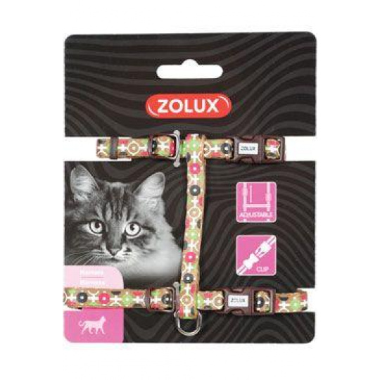 Postroj mačka ARROW nylon čokoládový Zolux