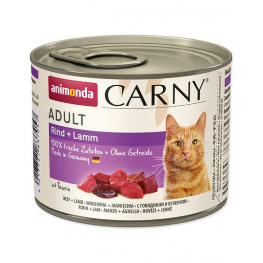 Animonda CARNY® cat Adult hovädzie a jahňacie bal. 6 x 200 g konzerva