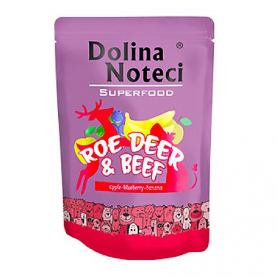 DOLINA NOTECI SUPERFOODS srnec a hovädzie kapsička pre psy 300 g