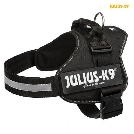 Julius-K9 silový postroj 2/L-XL 71-96 cm/50 mm, - čierny
