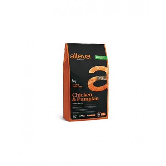 Alleva NATURAL dog puppy mini kuracie & tekvica 2 kg Alleva NATURAL dog puppy mini kuracie & tekvica 2 kg