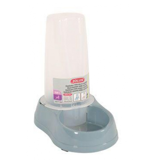 Miska so zásobami. na vodu/krmivo 0,65l modrá Zolux Miska so zásobami. na vodu/krmivo 0,65l modrá Zolux