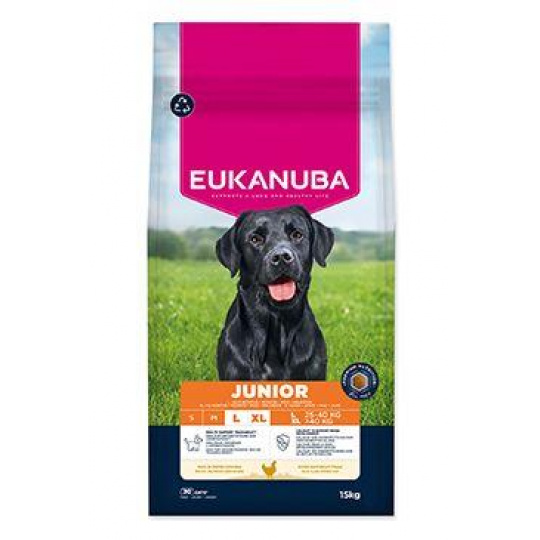 Eukanuba Dog Junior Large rich in fresh Chicken 15kg
