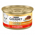 GOURMET Gold Sauce Delight Hovězí - mokré krmivo pro kočky - 85 g