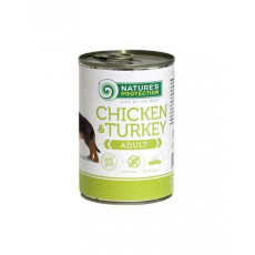Natures P KONZERVA dog adult Kuracie & Morčacie 400 g