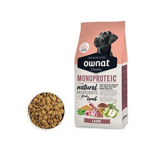 OWNAT CLASSIC DOG MONOPROTEIC Lamb 12kg OWNAT CLASSIC DOG MONOPROTEIC Lamb 12kg