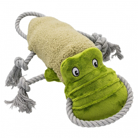 Krokodíl pískací, plyšová hračka pre psy 34 cm, HipHop Dog