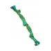 Hračka pes BUSTER Pískací lano, modrá/zelená, 35cm, M