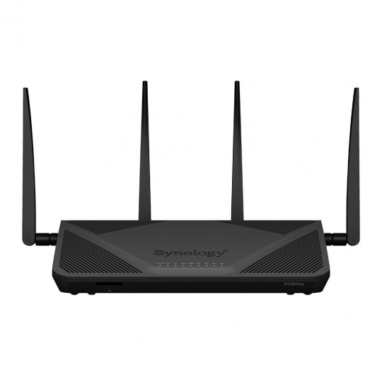 Synology RT2600AC bezdrátový router Gigabit Ethernet Dvoupásmový (2,4 GHz / 5 GHz) Černá