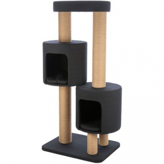 XXL škrabadlo TEITES, 148 cm, 2 iglu, robustné stĺpiky, čierna XXL škrabadlo TEITES, 148 cm, 2 iglu, robustné stĺpiky, čierna