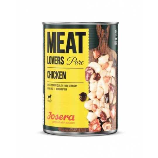 Josera konzerva Dog Meat Lovers Chicken 400 g Josera konzerva Dog Meat Lovers Chicken 400 g