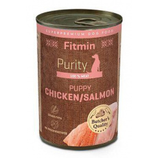 Fitmin dog Purity tin konz. Puppy Salmon&Chicken 400g Fitmin dog Purity tin konz. Puppy Salmon&Chicken 400g