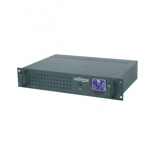 Gembird - Ups rack 19'' 3.4u 1500va, 4xiec 230v out, iec14 in,rj11, usb, lcd Line-interaktivní 1,5 kVA 900 W 4 AC zásuvky / AC zásuvek