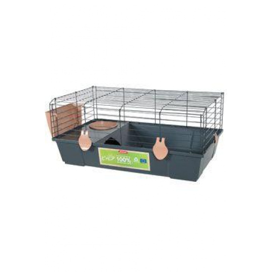 Klietka pre morča EHOP 80cm sivá/ružová s výbavou Zolux