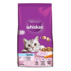 Whiskas Dry Sterile s lososom 1,4kg Whiskas Dry Sterile s lososom 1,4kg