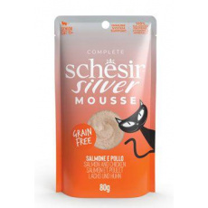 Schesir Cat kapsička Senior Lifestage Mousse losos/kuracie 80g Schesir Cat kapsička Senior Lifestage Mousse losos/kuracie 80g