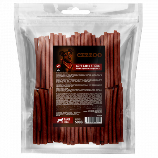 CEZZOO SNACK Soft lamb sticks 500g