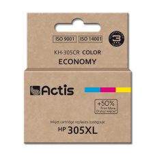 Actis KH-305CR inkoustová náplň 1 kusů Kompatibilní Standardní výtěžnost Azurová, Purpurová, Žlutá