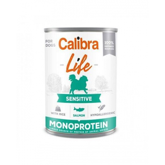 Calibra KONZERVA dog Adult Life sensitive Salmon & Rice 6 x 400g Calibra KONZERVA dog Adult Life sensitive Salmon & Rice 6 x 400g