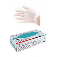 Rukavice hniezdo.vyš.CVET latex M/100ks bez púdru, biele Rukavice hniezdo.vyš.CVET latex M/100ks bez púdru, biele