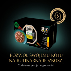 SHEBA Nature's Collection Poultry Flavors - mokré krmivo pro kočky - 8x 85 g