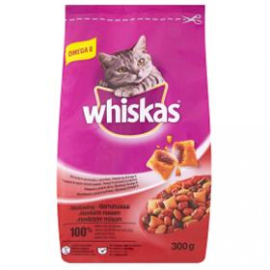 Mars WHISKAS Adult cat s hovädzím mäsom 300 g Mars WHISKAS Adult cat s hovädzím mäsom 300 g