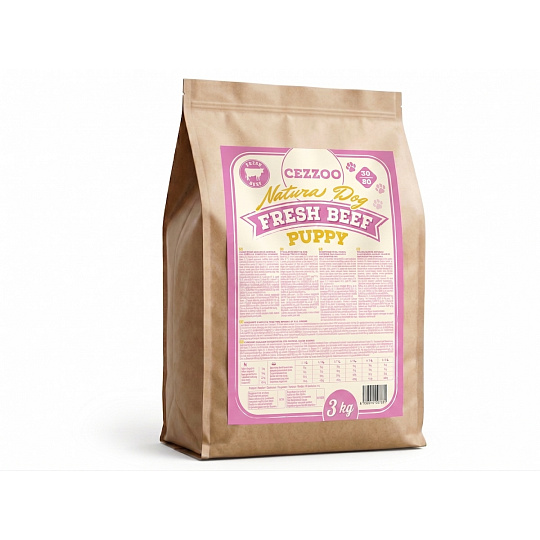 CEZZOO Natura Dog Fresh Beef Puppy 3kg CEZZOO Natura Dog Fresh Beef Puppy 3kg