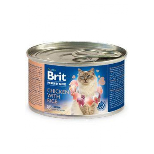 Brit Premium Cat by Nature konz Chicken&Rice 200g Brit Premium Cat by Nature konz Chicken&Rice 200g