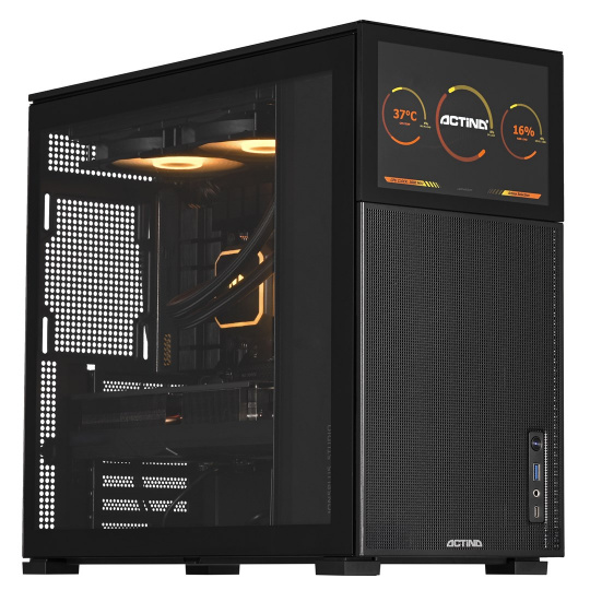 Actina 5901443390442 PC AMD Ryzen™ 7 7800X3D 32 GB DDR5-SDRAM 2 TB SSD NVIDIA GeForce RTX 4070 Ti Super Midi Tower Černá