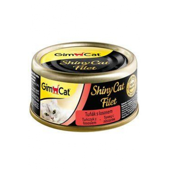 Gimcat ShinyCat konz. filet tuniak s lososom 70g