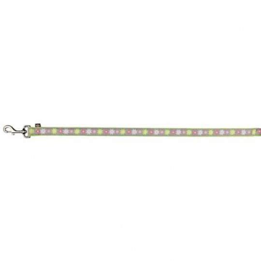 Vodítko Modern Art BLOOMS XS-S 1,20 m/15 mm zelené