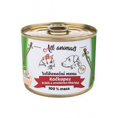 All Animals mačkopes konz. Veľkonočné sviatky.menu králik+sm.200g All Animals mačkopes konz. Veľkonočné sviatky.menu králik+sm.200g
