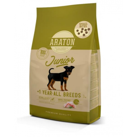 ARATON dog junior all breed hydina 3 kg