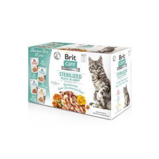 Brit Care Cat Fillets in Gravy Steril. Flav.Box 1020g Brit Care Cat Fillets in Gravy Steril. Flav.Box 1020g
