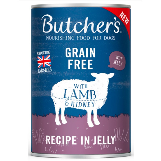 BUTCHER'S Original Recipe in Jelly lamb - vlhké krmivo pro psy - 400g