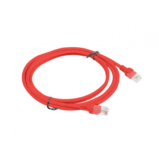 Lanberg PCU5-10CC-0200-R síťový kabel 2 m Cat5e U/UTP (UTP) Červená