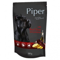 NEW PIPER s hovädzími pečeňami a zemiakmi, kapsička pre psy 500 g