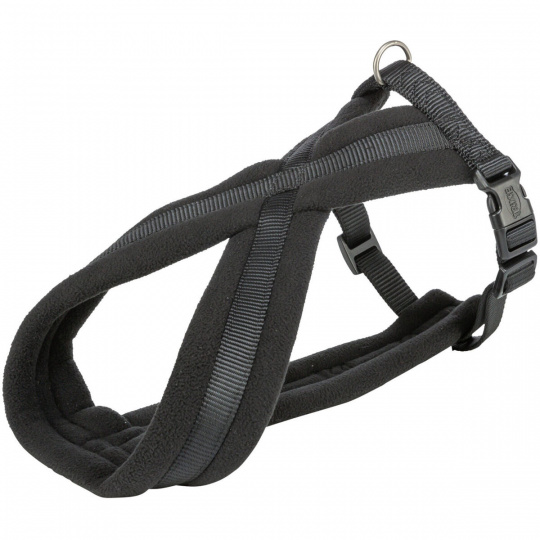 Nylonový postroj PREMIUM podšitý - čierna