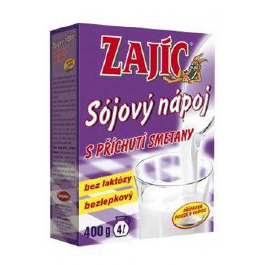 Nápoj Zajac sójový nápoj so smotanou 400g krabička Nápoj Zajac sójový nápoj so smotanou 400g krabička
