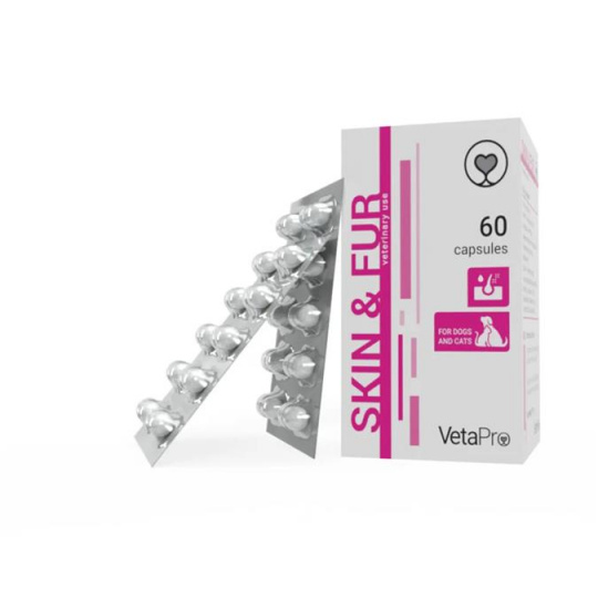 VetaPro Skin & Fur Black and Brown 60 cps. VetaPro Skin & Fur Black and Brown 60 cps.