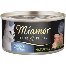 MIAMOR Feine Filets Naturell Tuna - mokré krmivo pro kočky - 80g