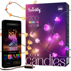 Twinkly Candies LED osvětlení pro vánoční stromek TWKH200RGB-G 6 m 200 světýlek